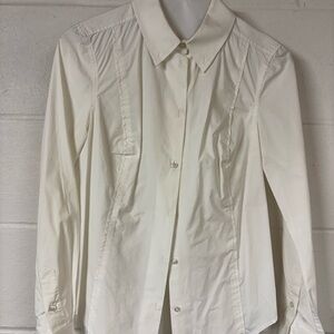 Tory Burch White Button-Up Shirt